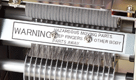 Anti-static brush ESD protection